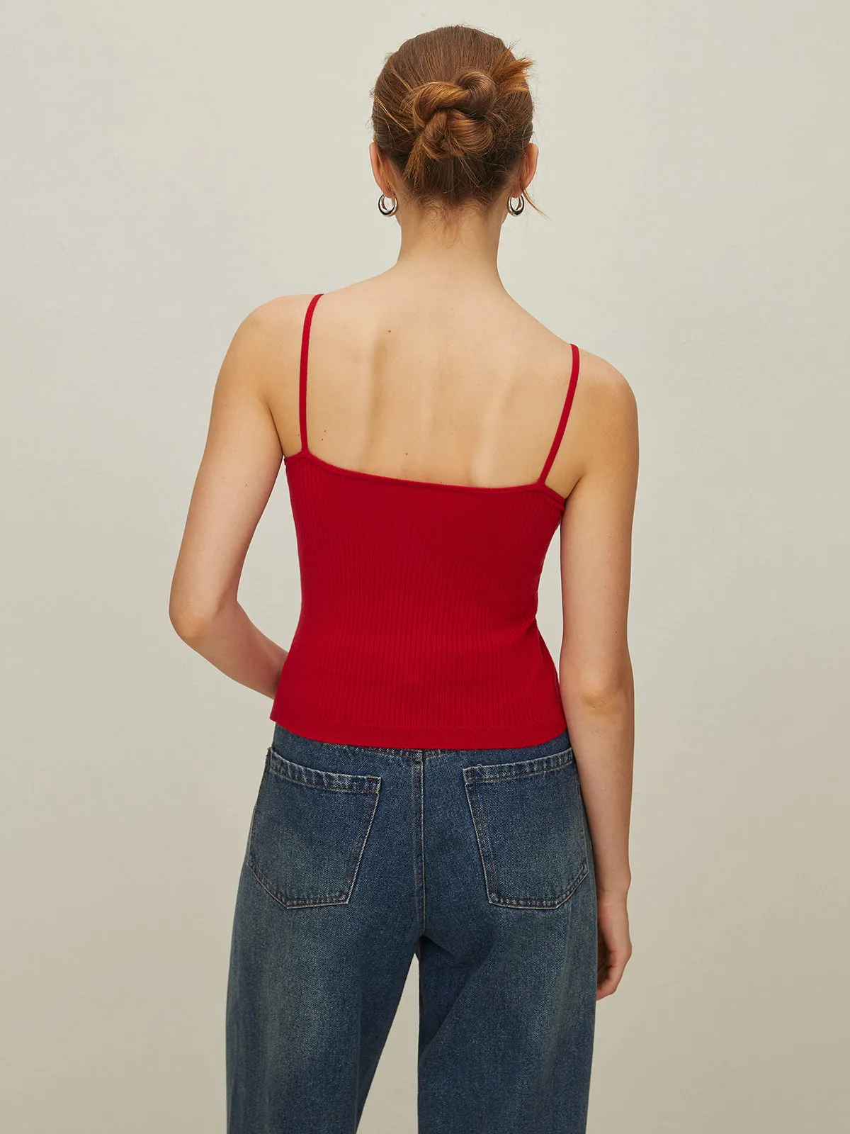 Knotted Split Sweater Vest sold by COMMENSE product image thumbnail 5