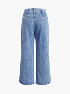 Triple Buttons Wide Leg Denim Jeans sold by COMMENSE