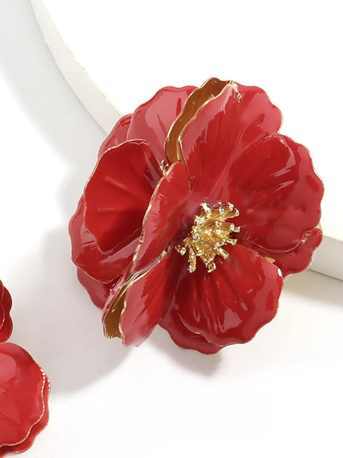 Stylish Golden Stamen Flower Earrings sold by COMMENSE product image thumbnail 4