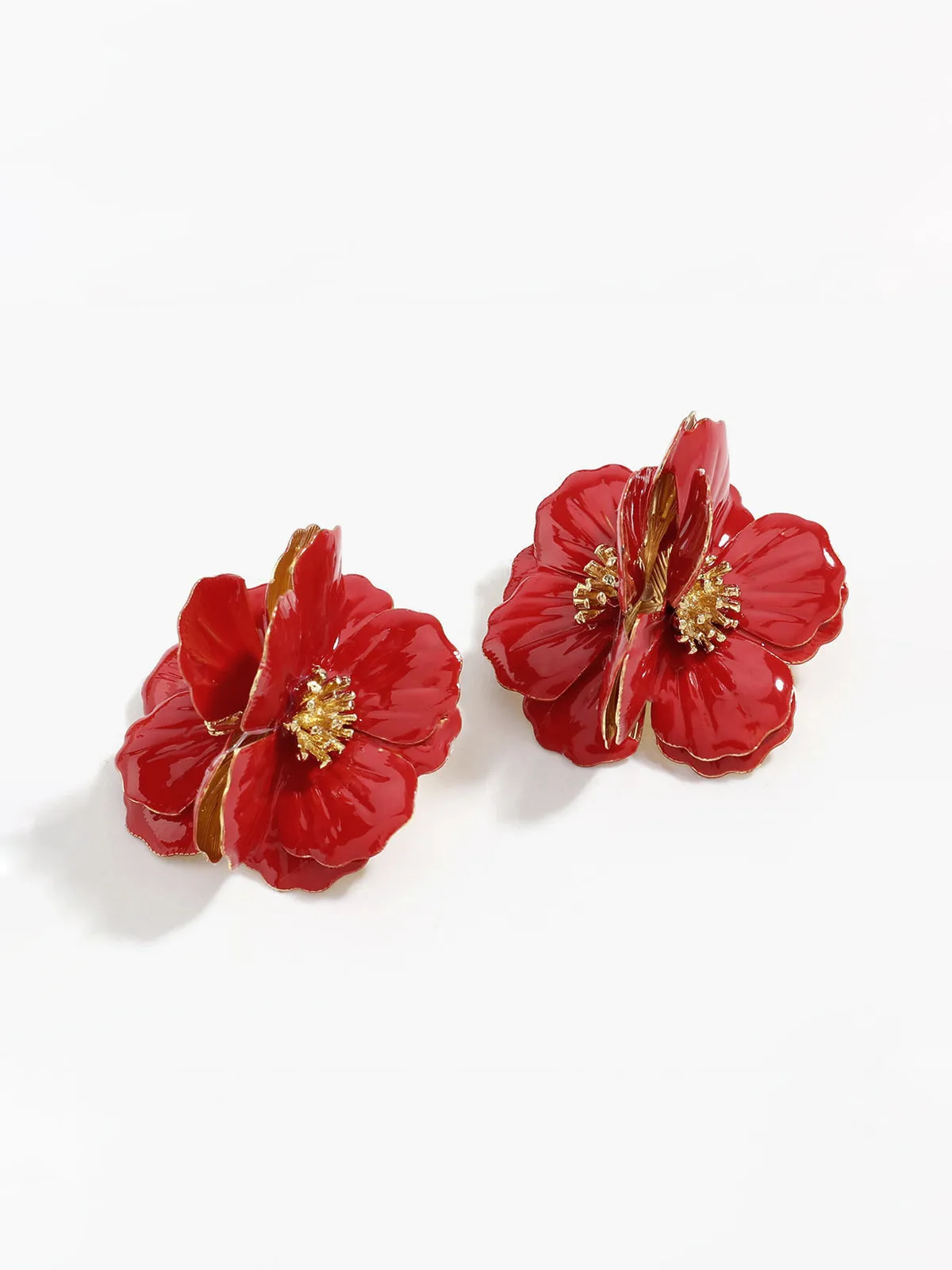 Stylish Golden Stamen Flower Earrings sold by COMMENSE