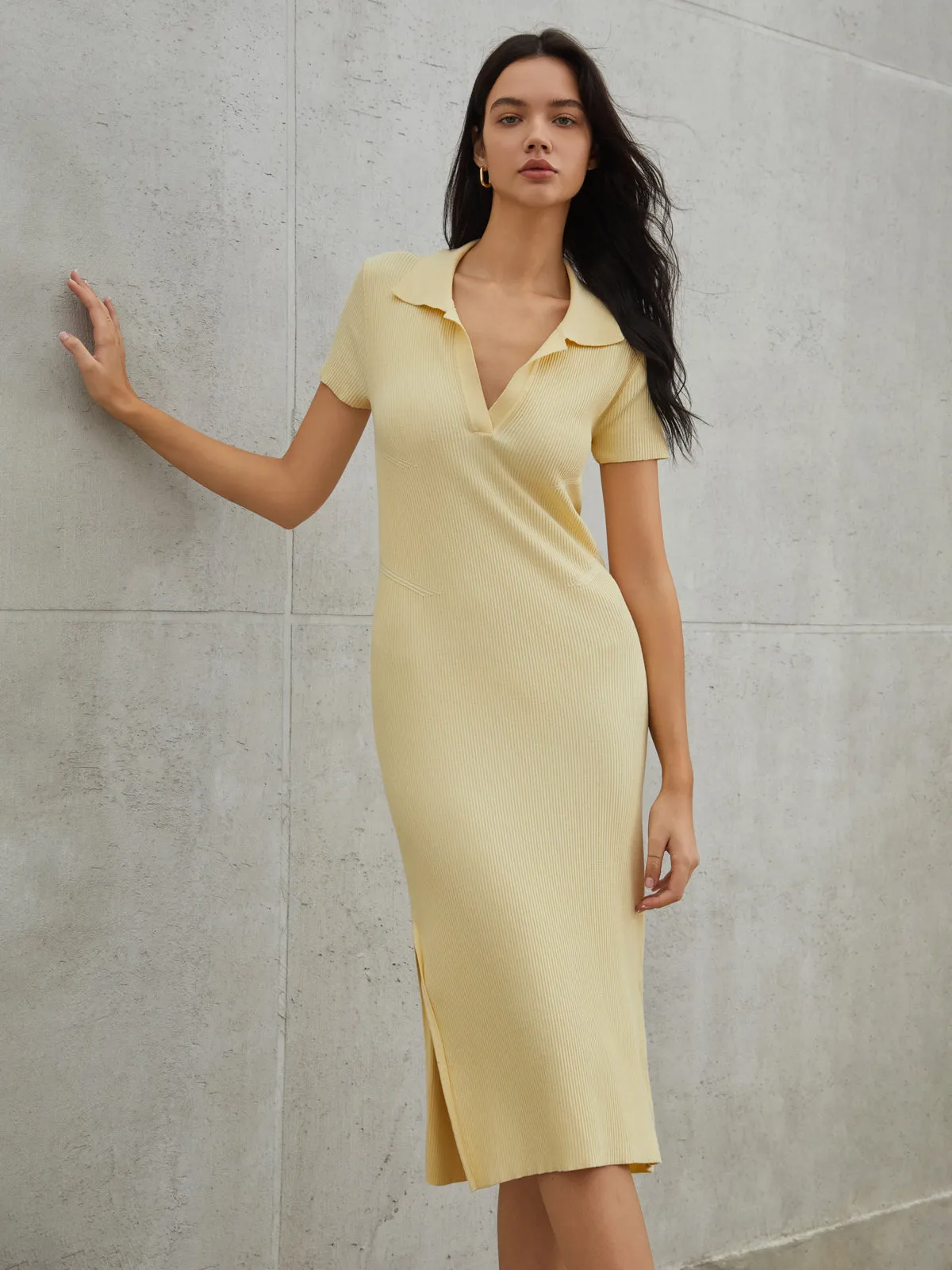 Casual Backless Midi Sweater Dress sold by COMMENSE product image thumbnail 2