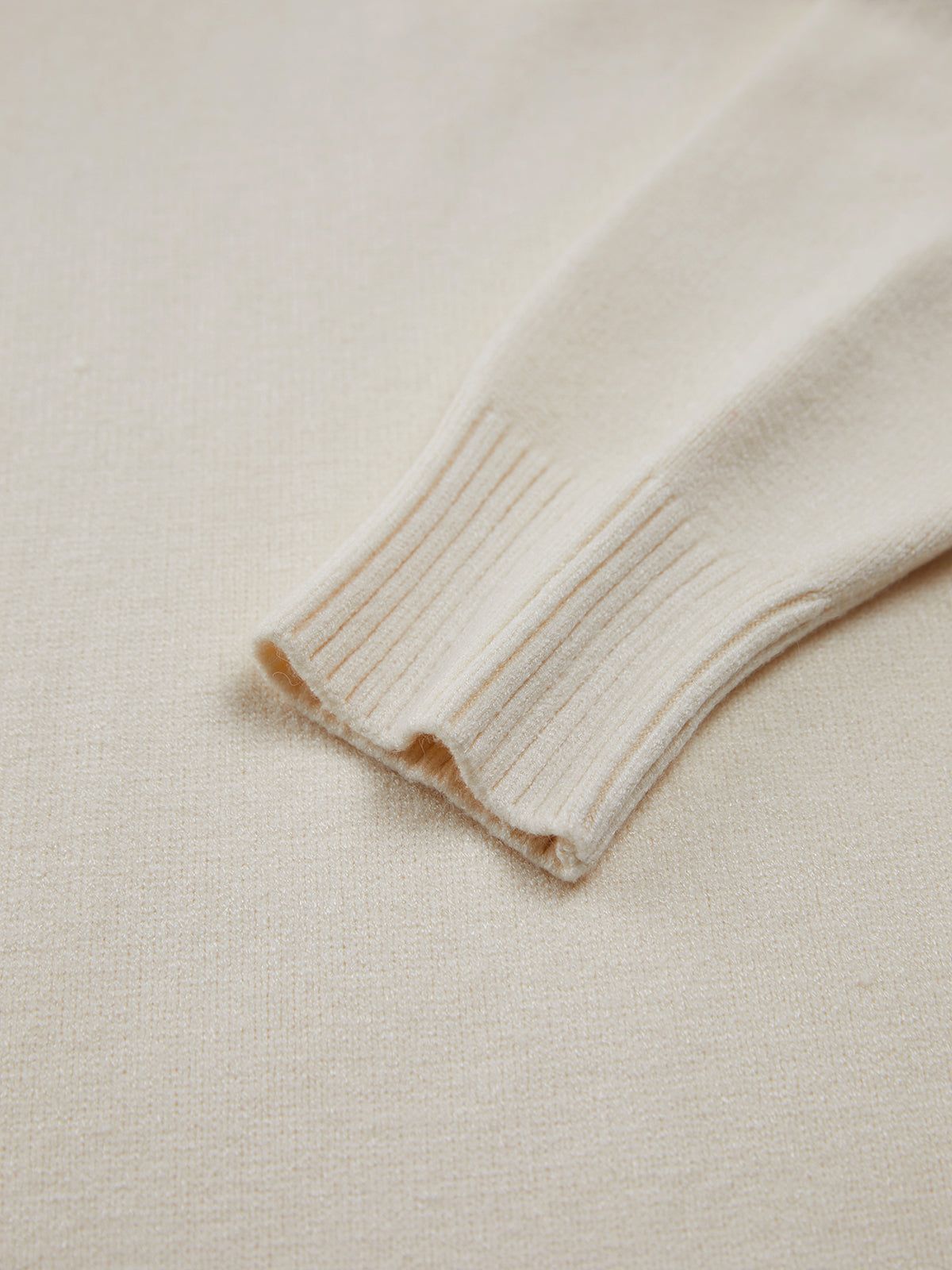 Ivory Glow Collared Sweater Dress sold by COMMENSE product image thumbnail 4