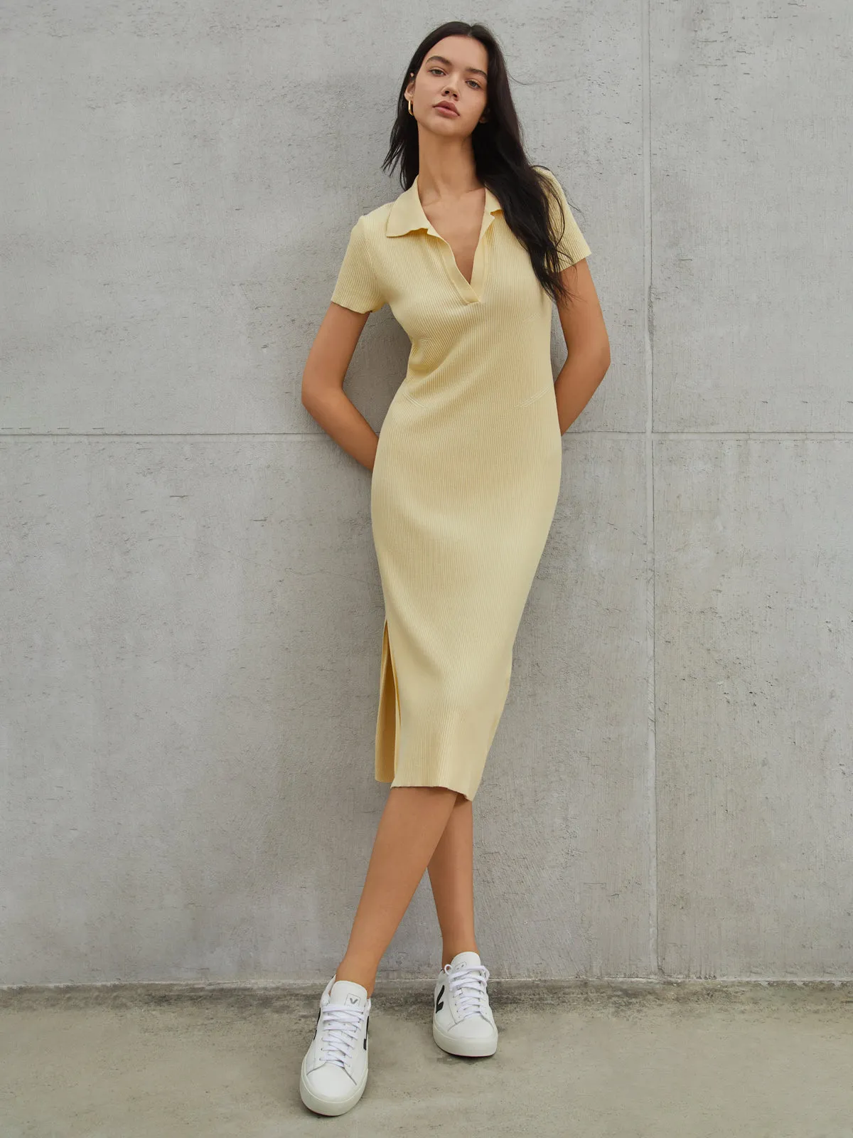 Casual Backless Midi Sweater Dress sold by COMMENSE product image thumbnail 3