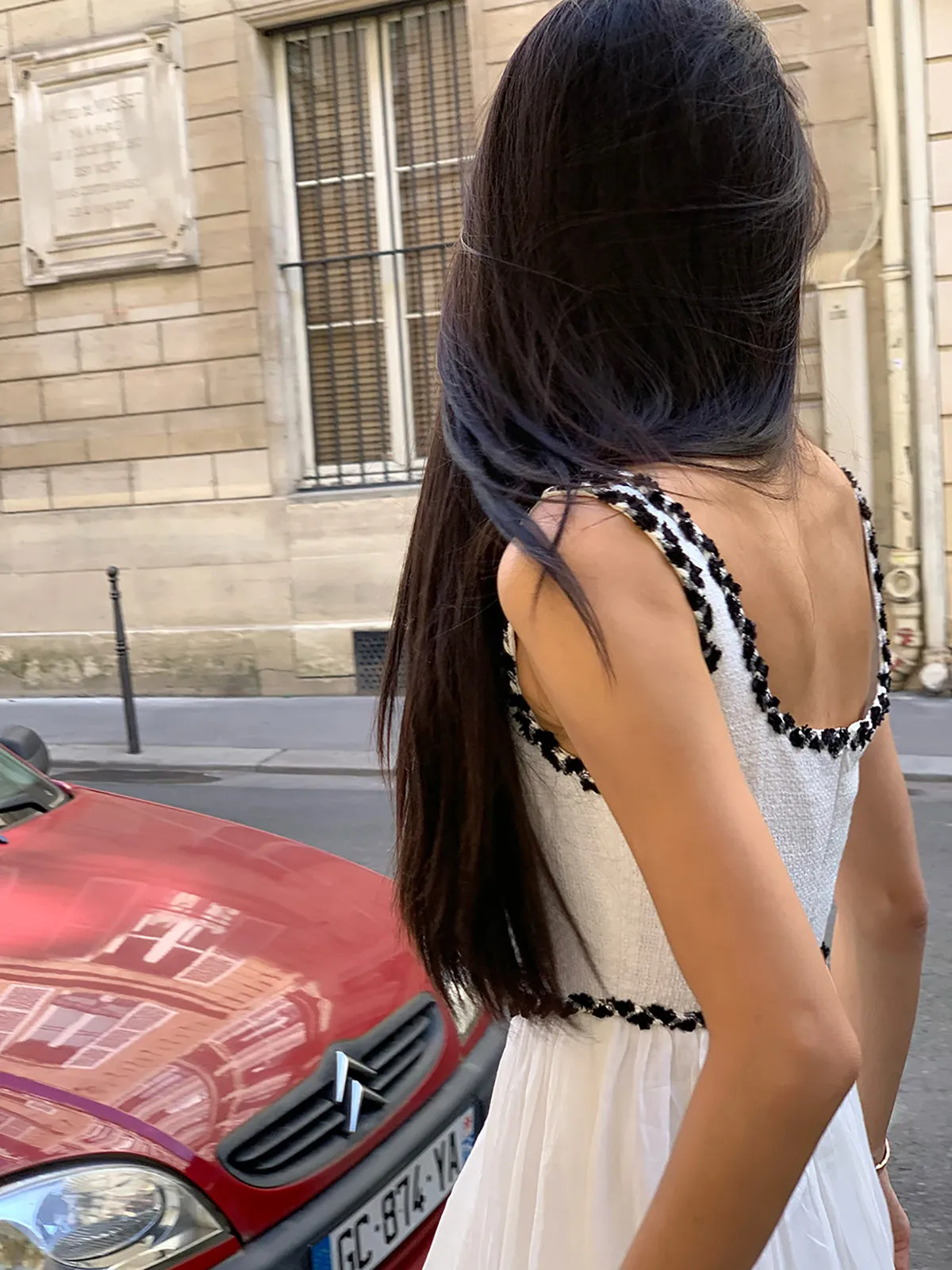 Contrast Binding Cami Long Dress sold by COMMENSE product image thumbnail 2