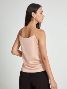 V-Neck Satin Camisole sold by COMMENSE