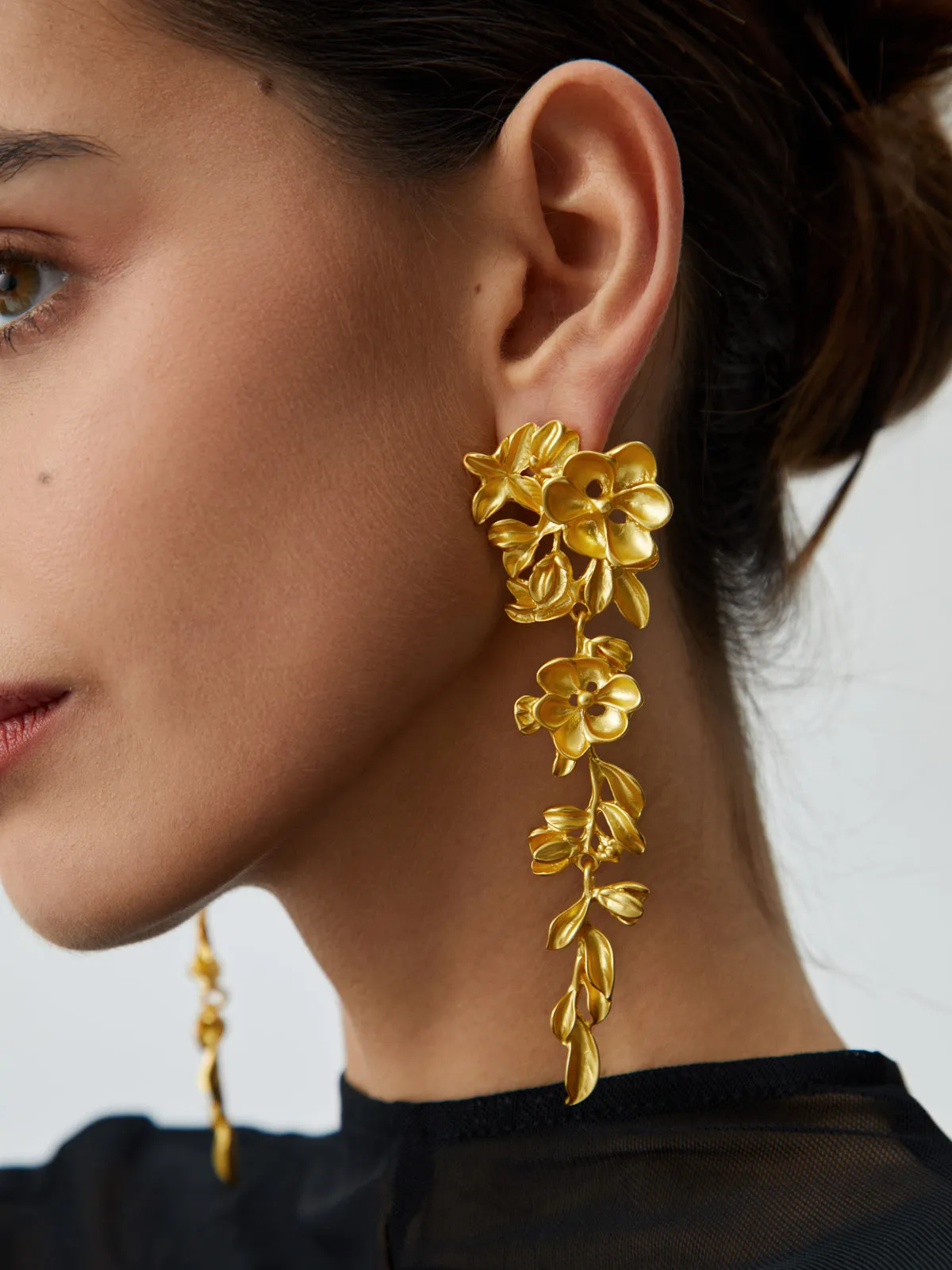 Floral Fringed Earrings sold by COMMENSE