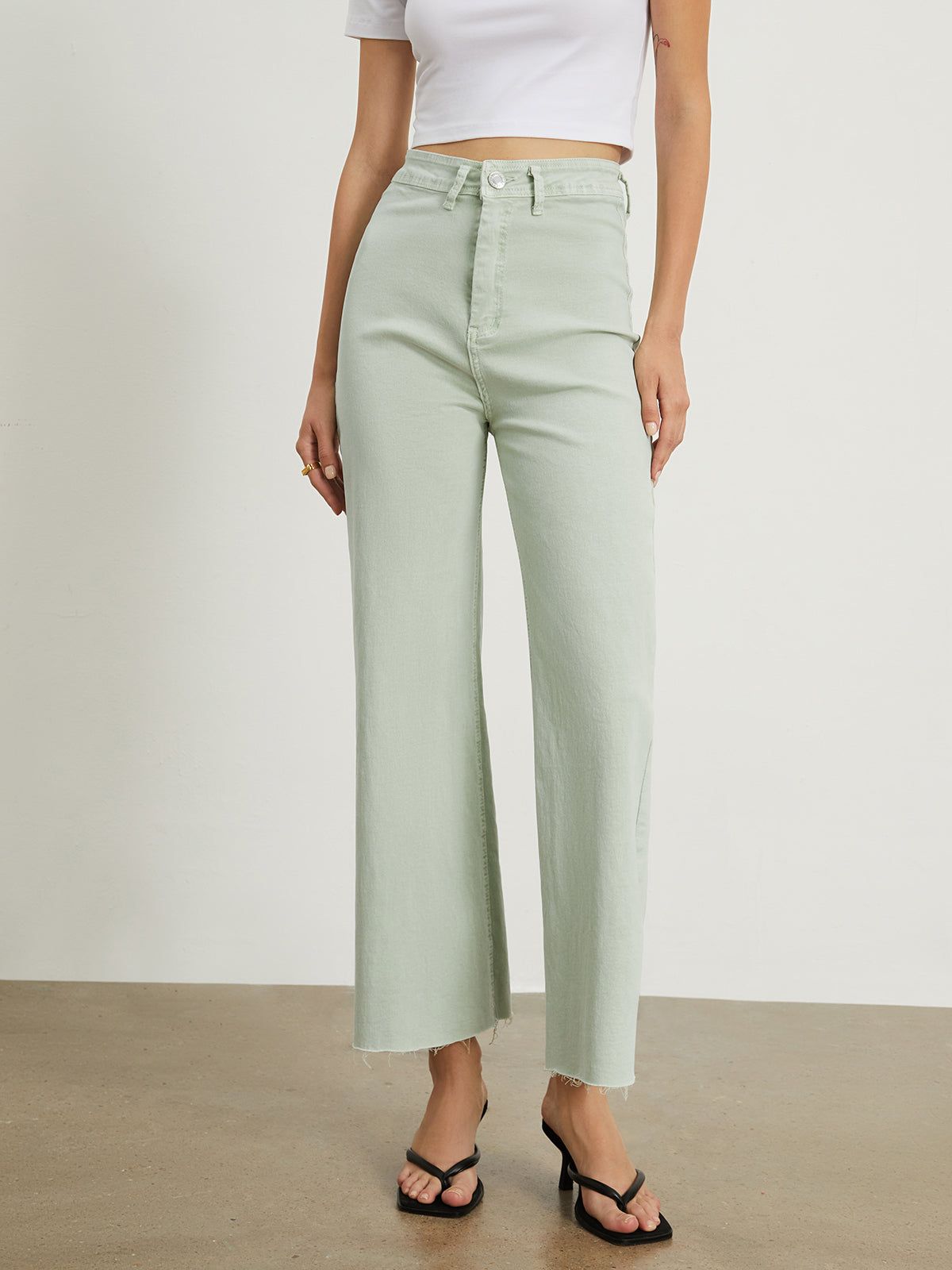 Utility Cropped Jeans sold by COMMENSE