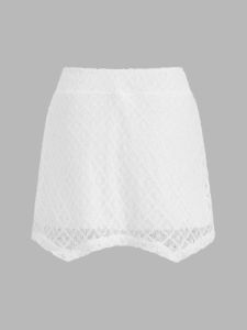 Tube Top Eyelet Two Piece Skirt Set sold by COMMENSE