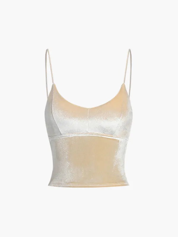 Velvet Crop Cami Top sold by COMMENSE