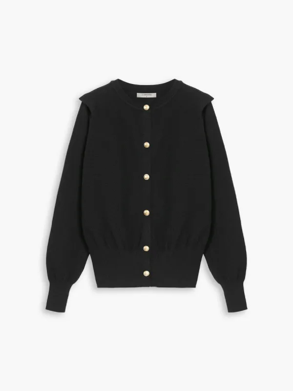 Viintage Button Chunky Knit Cardigan sold by COMMENSE