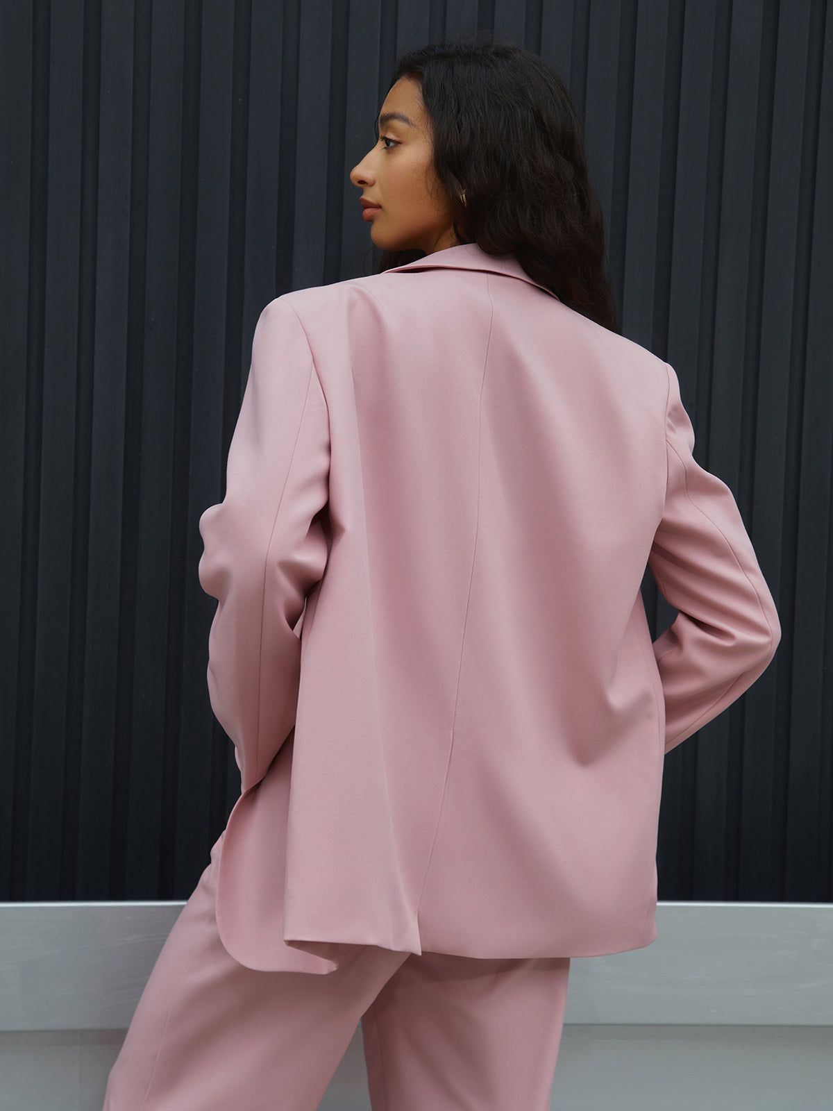 Rosy Glow Structured Blazer sold by COMMENSE product image thumbnail 3