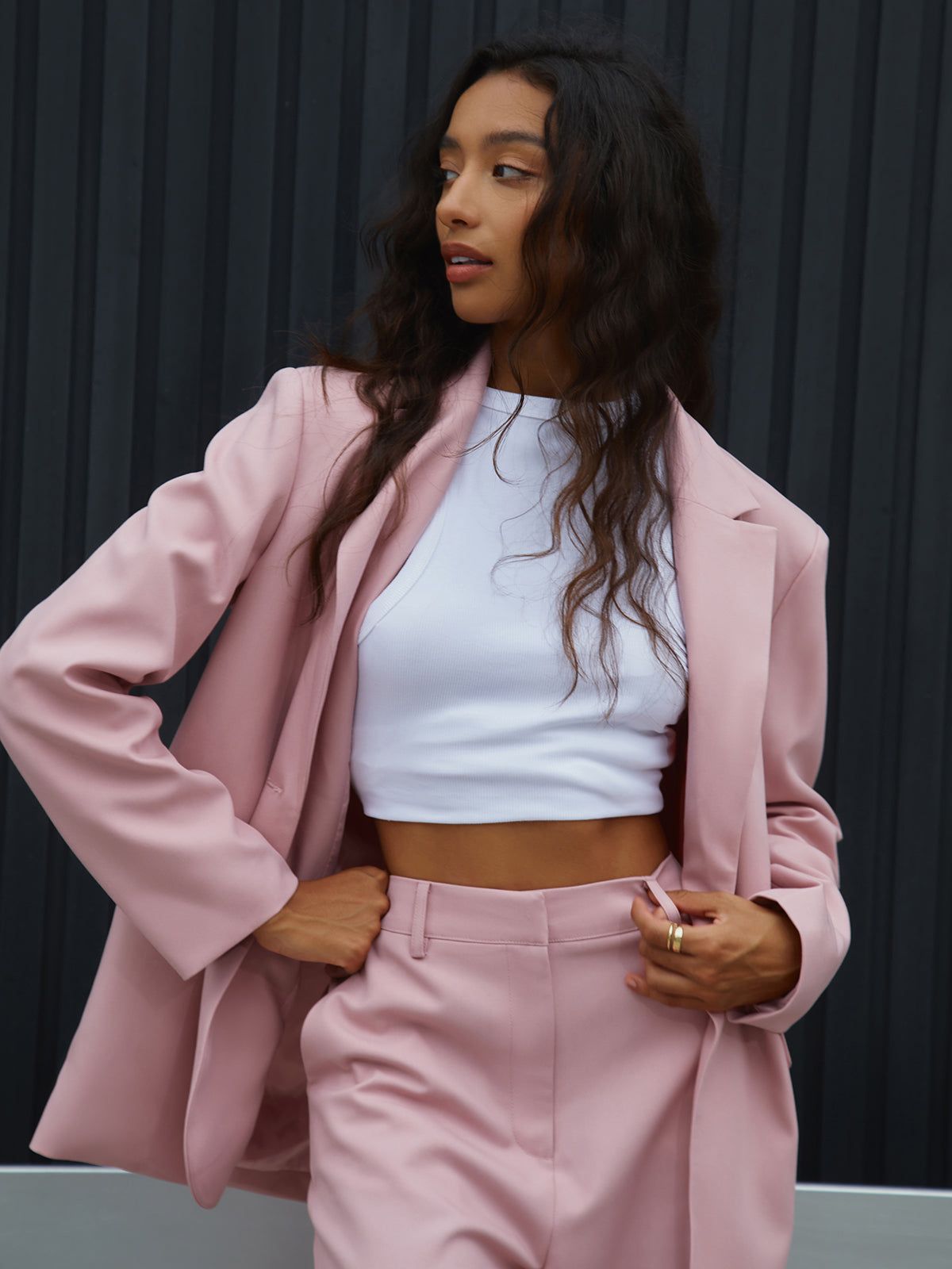 Rosy Glow Structured Blazer sold by COMMENSE product image thumbnail 4