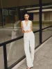 Cotton & Linen Straight Leg Pants sold by COMMENSE