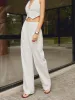 Cotton & Linen Straight Leg Pants sold by COMMENSE