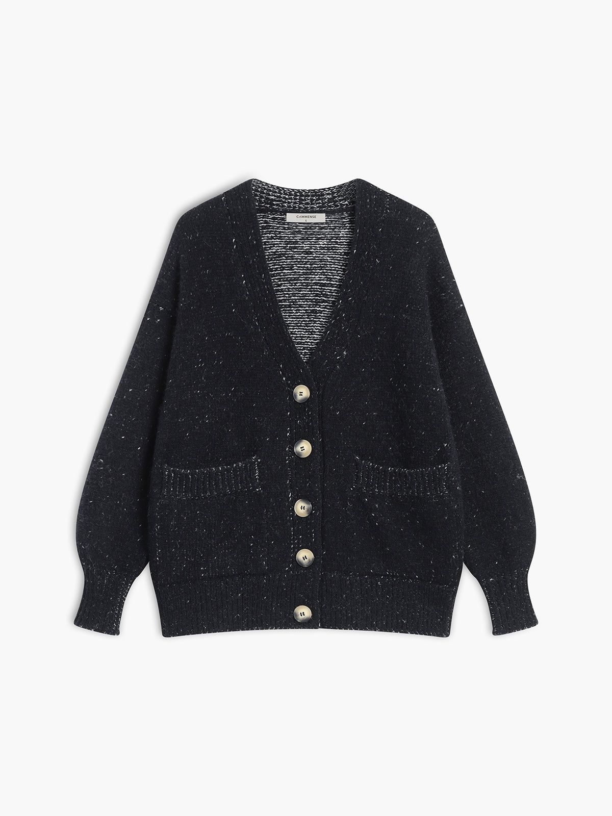 Mixed Knit Cardigan sold by COMMENSE