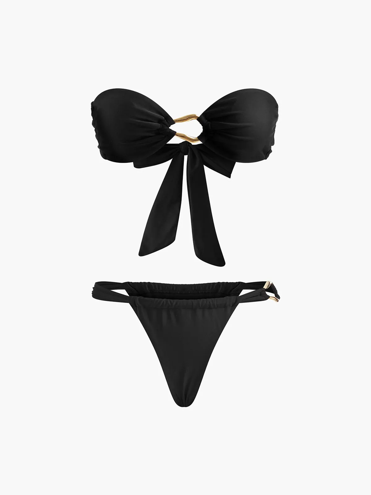 Sexy Removable Pads Bow Bikini Set sold by COMMENSE