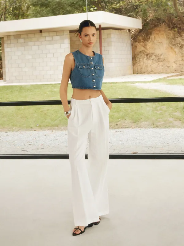 Minimalism Wide Leg Pants sold by COMMENSE