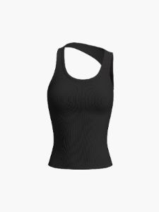 Open Back Halter Tank Top sold by COMMENSE