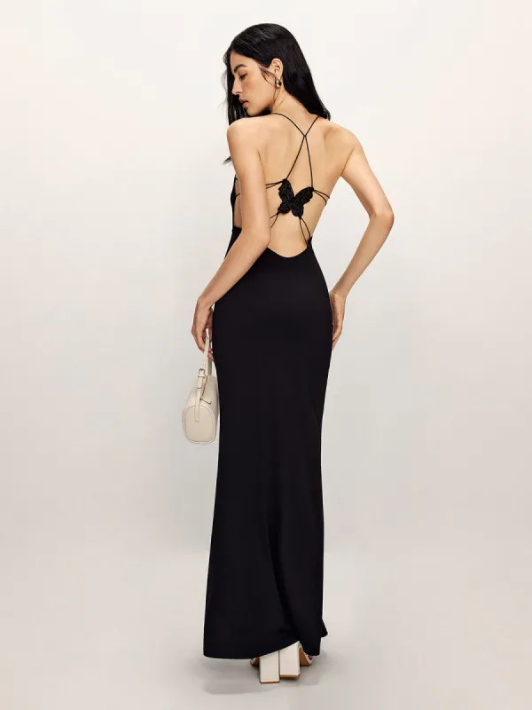 Backless Cami Fishtail Jersey Dress sold by COMMENSE