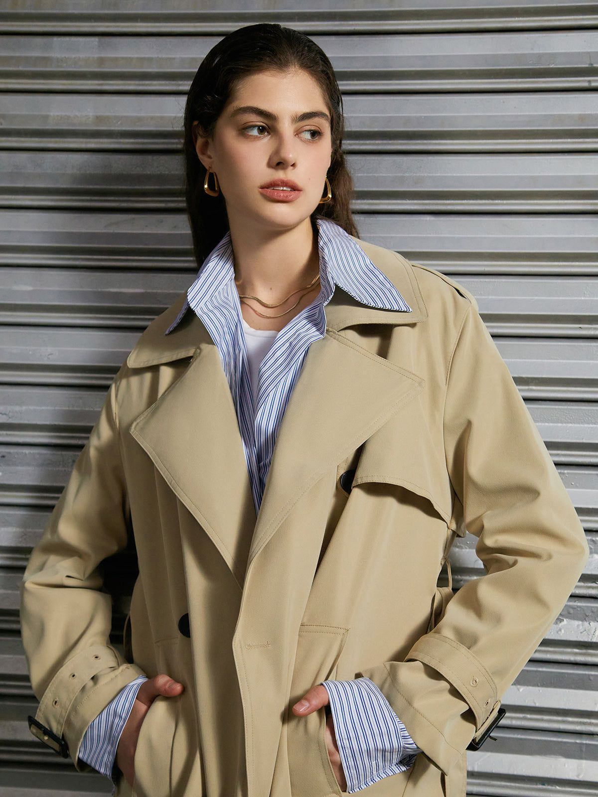 Free Your Mind Trench Coat sold by COMMENSE product image thumbnail 3