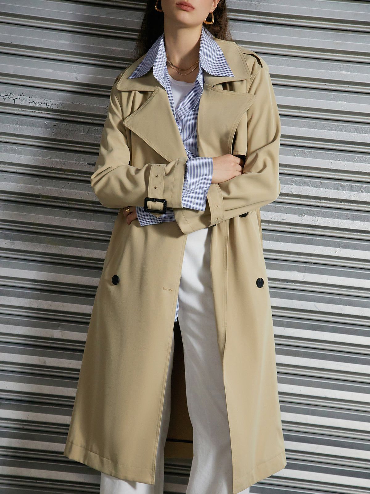 Free Your Mind Trench Coat sold by COMMENSE product image thumbnail 4