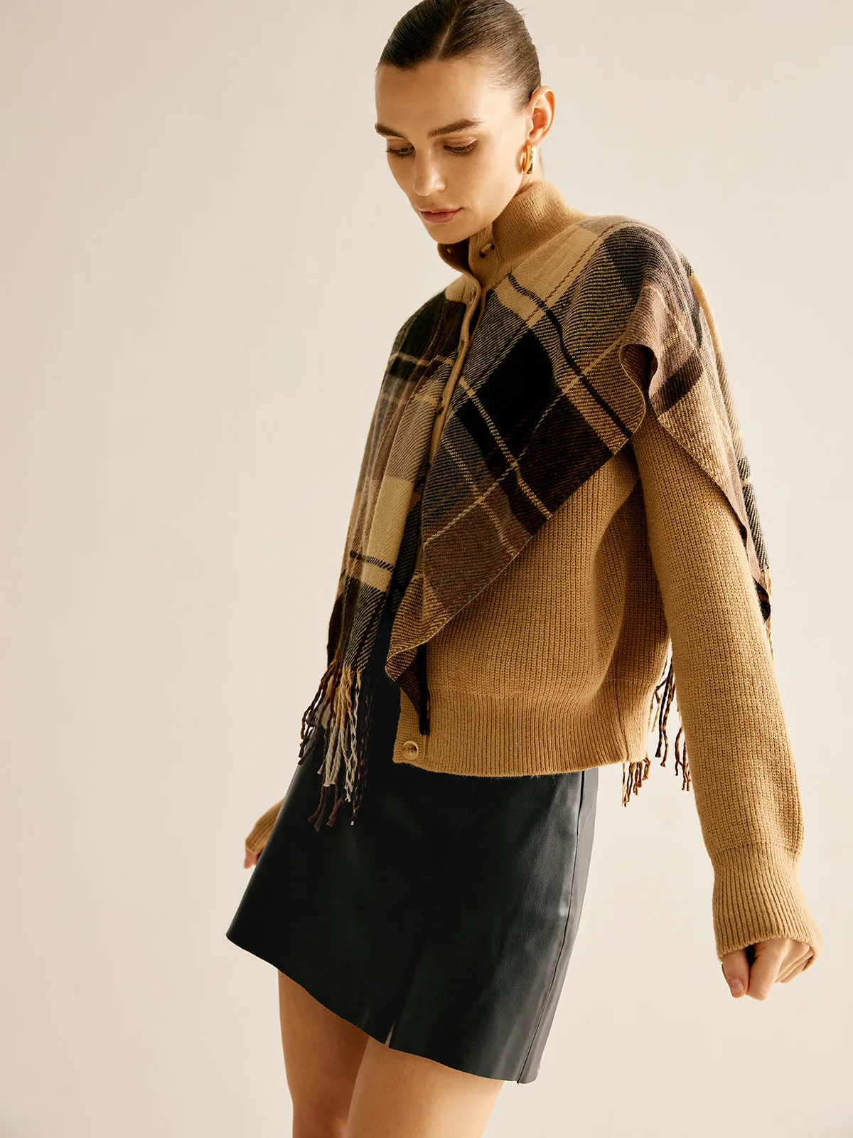 Breasted Tassel Knit Shawl Outerwear sold by COMMENSE product image thumbnail 5