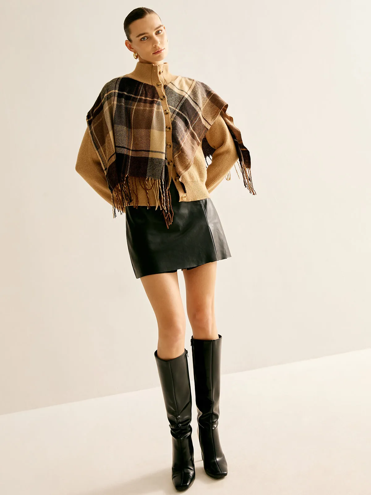 Breasted Tassel Knit Shawl Outerwear sold by COMMENSE product image thumbnail 3