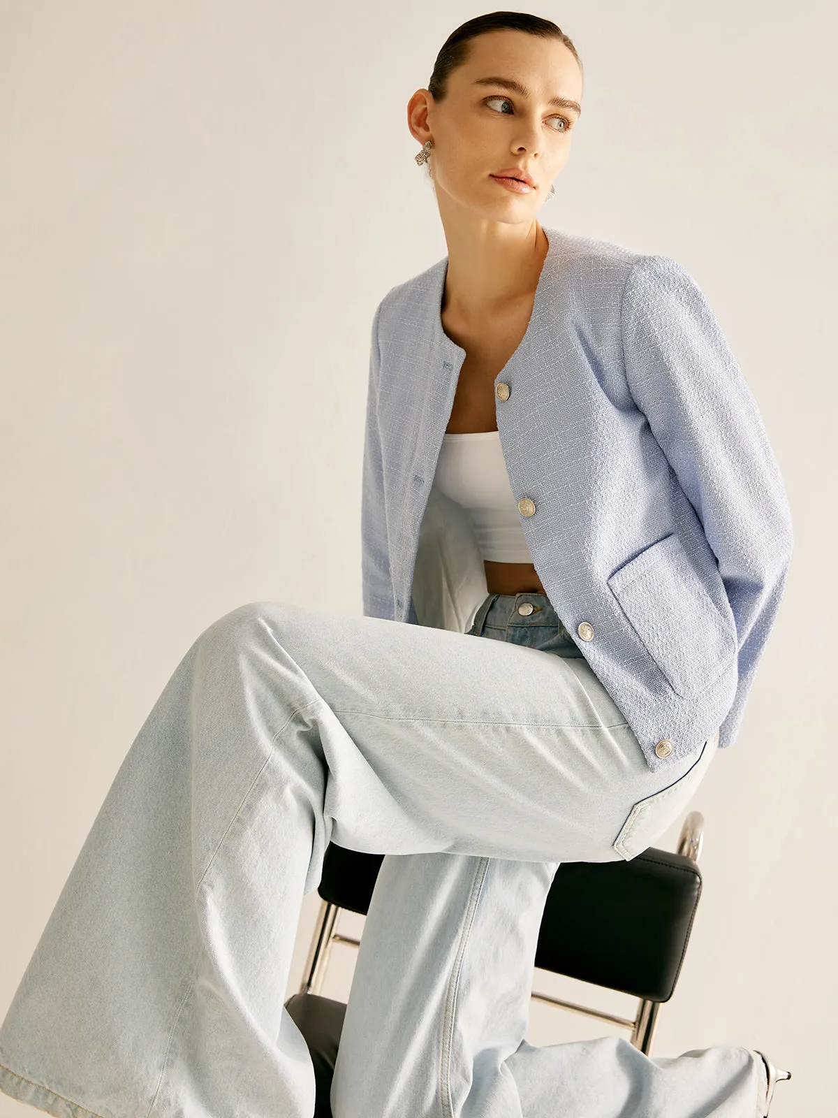 Elegant Button Down Jacket sold by COMMENSE