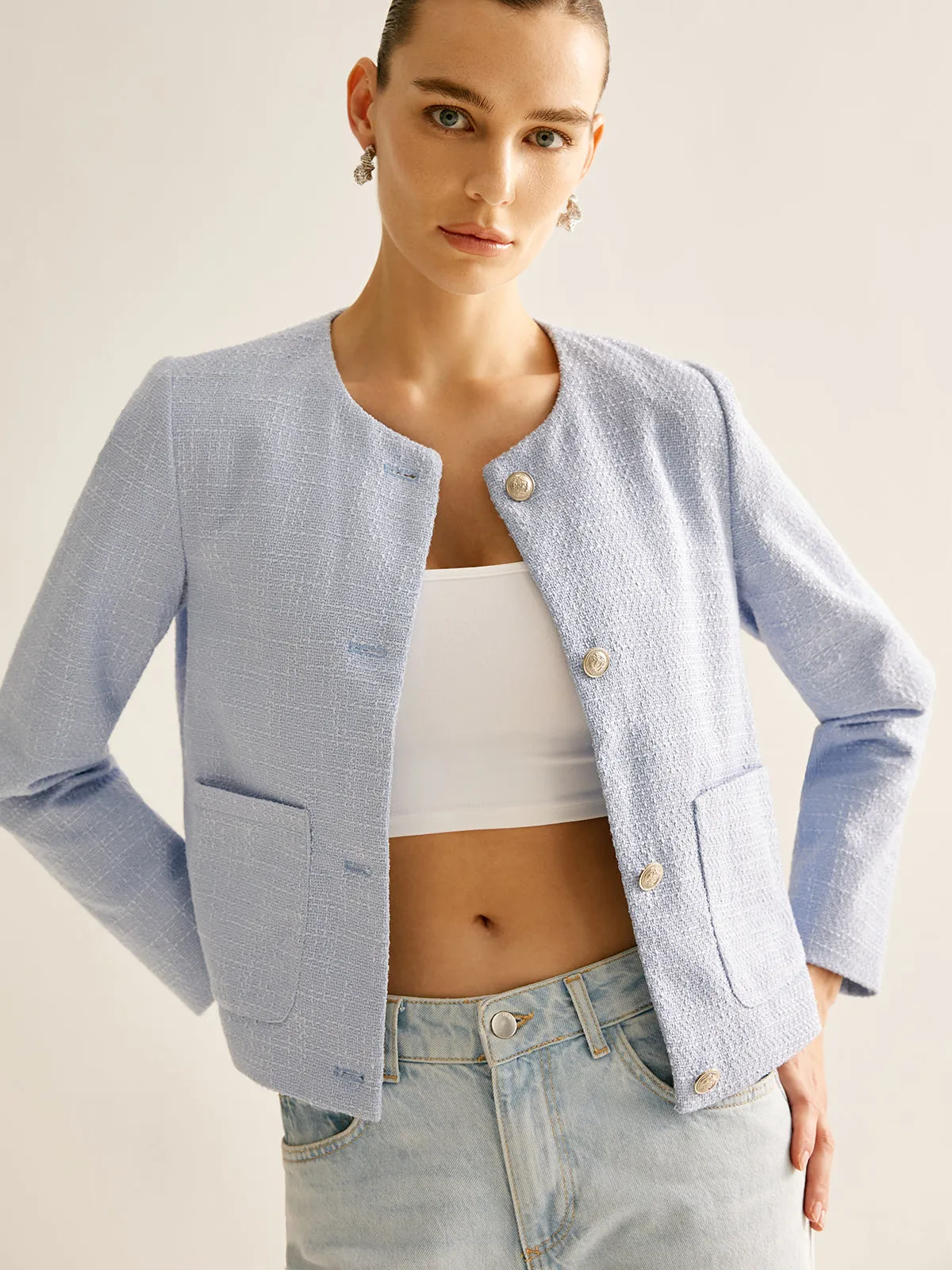 Elegant Button Down Jacket sold by COMMENSE product image thumbnail 2