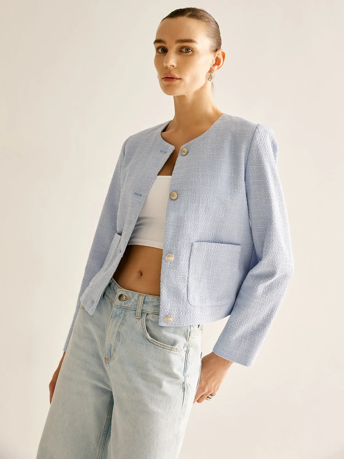 Elegant Button Down Jacket sold by COMMENSE product image thumbnail 3