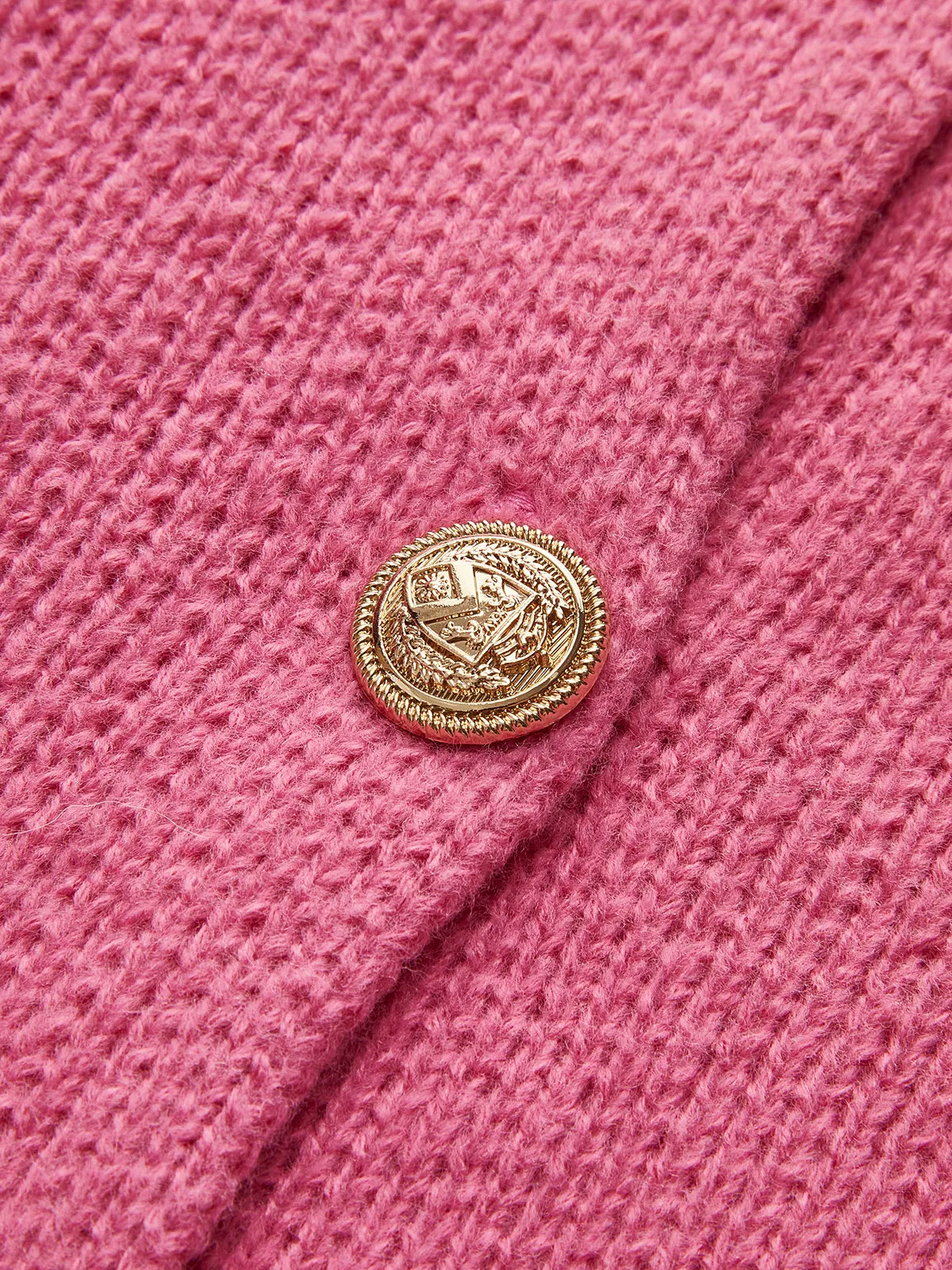 Crew Neck Golden Button Knit Outerwear sold by COMMENSE product image thumbnail 4