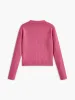 Crew Neck Golden Button Knit Outerwear sold by COMMENSE