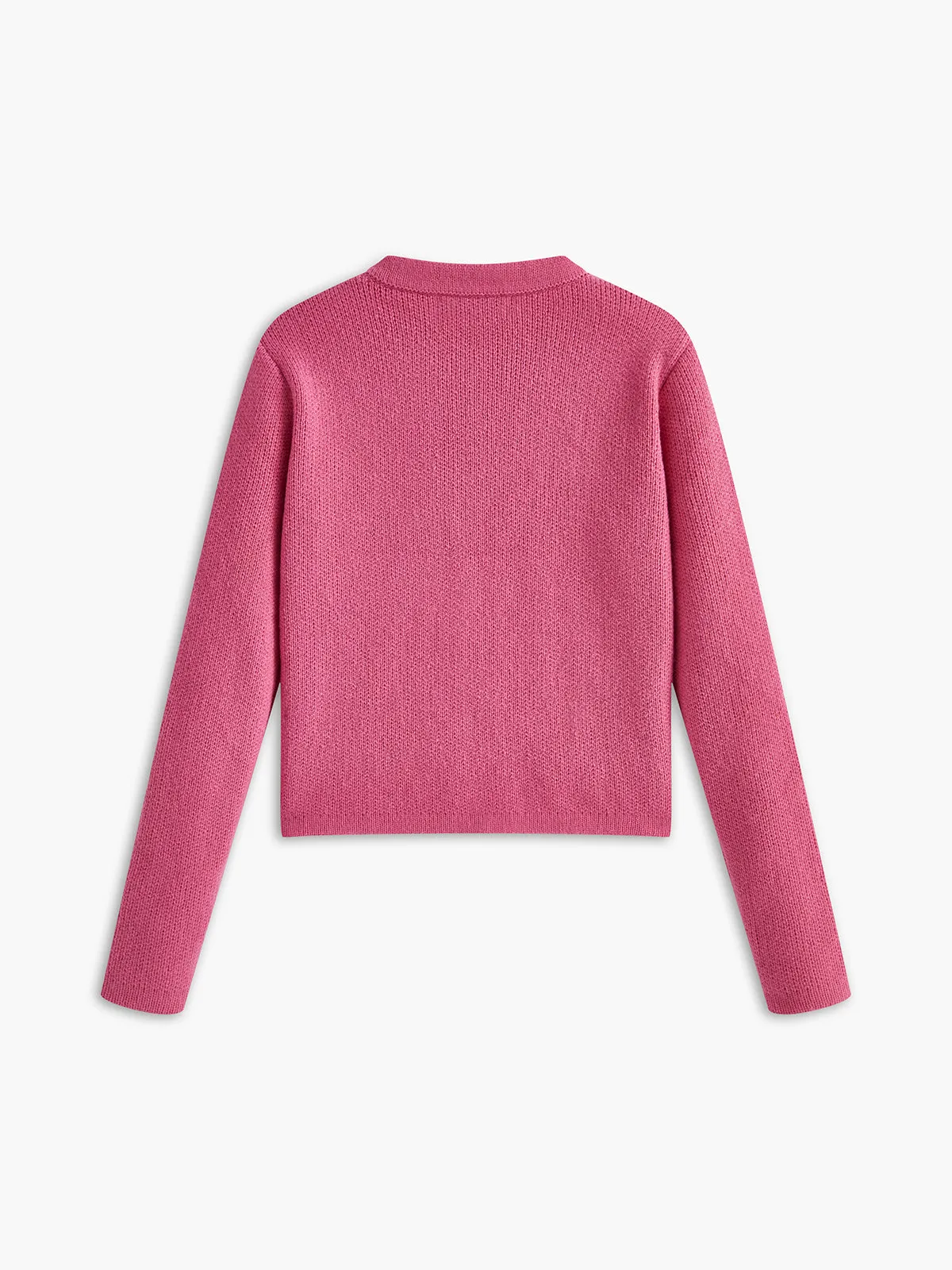 Crew Neck Golden Button Knit Outerwear sold by COMMENSE product image thumbnail 3