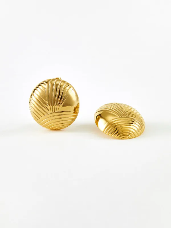 Ripple Oblate Earrings sold by COMMENSE