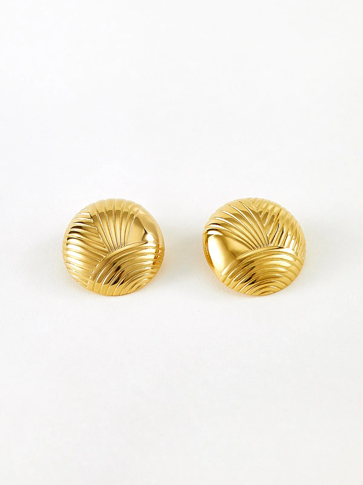 Ripple Oblate Earrings sold by COMMENSE product image thumbnail 3