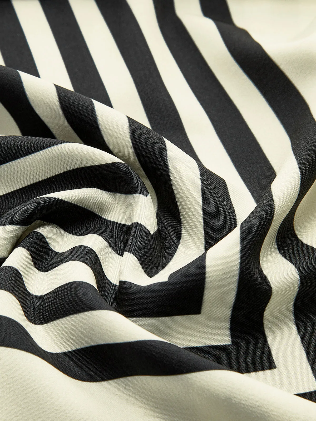 Irregular-Striped Backless Halter Dress sold by COMMENSE product image thumbnail 3