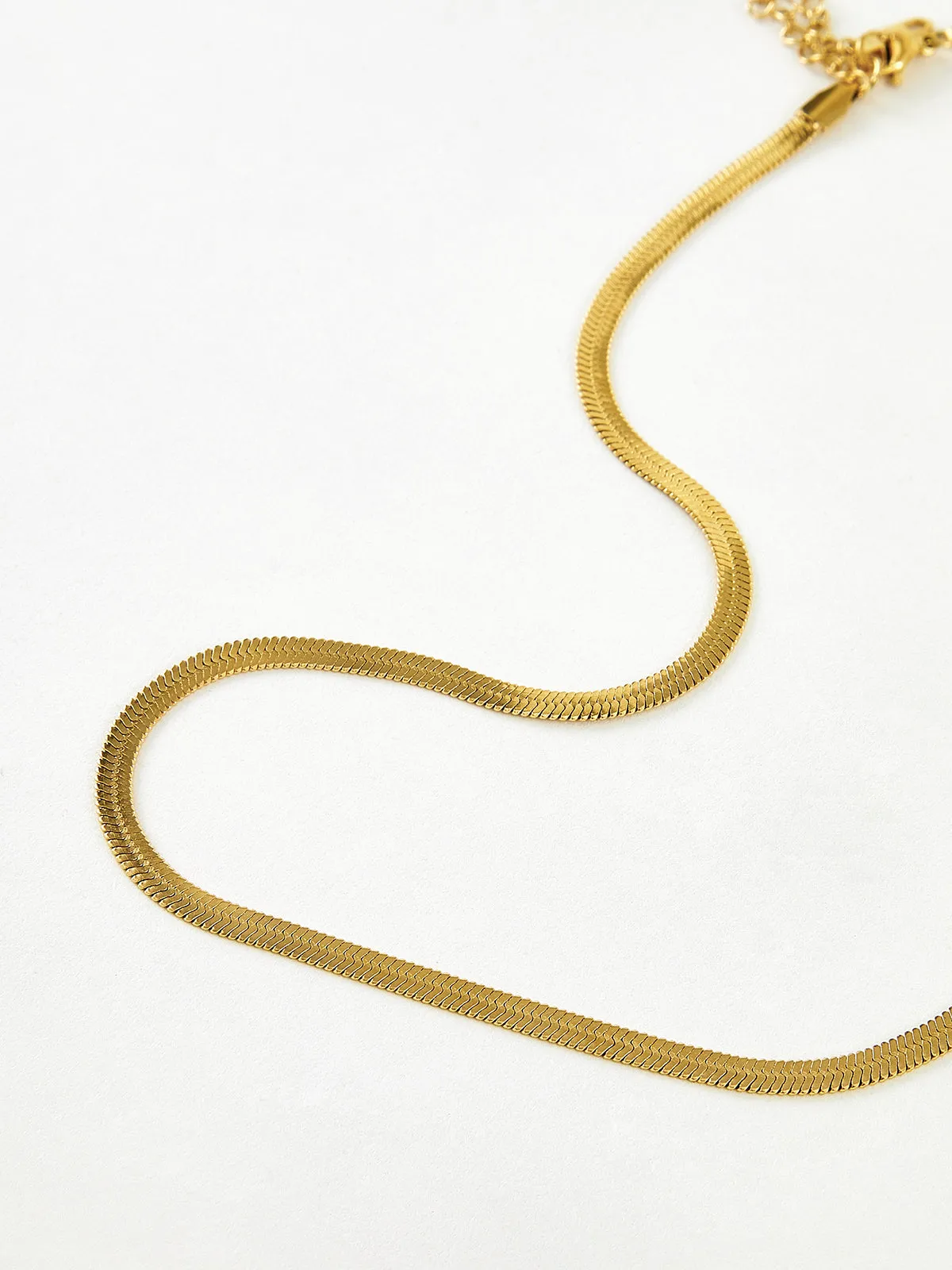 Minimalist Snake Chain Necklace sold by COMMENSE product image thumbnail 3