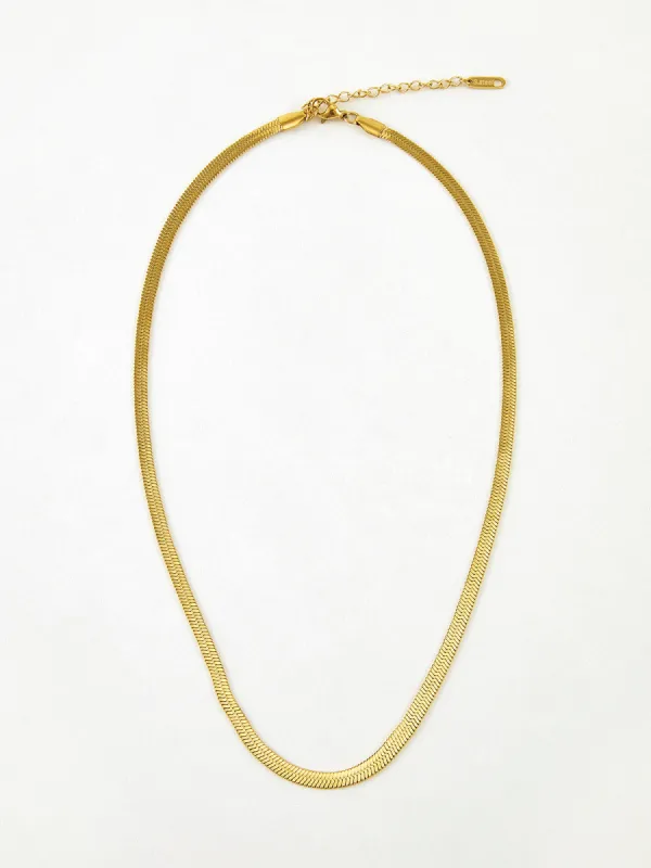 Minimalist Snake Chain Necklace sold by COMMENSE