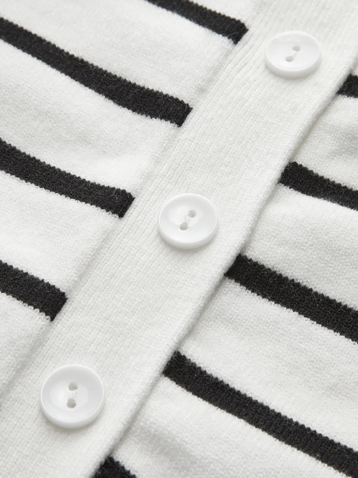 Crew Neck Striped Cardigan sold by COMMENSE product image thumbnail 3