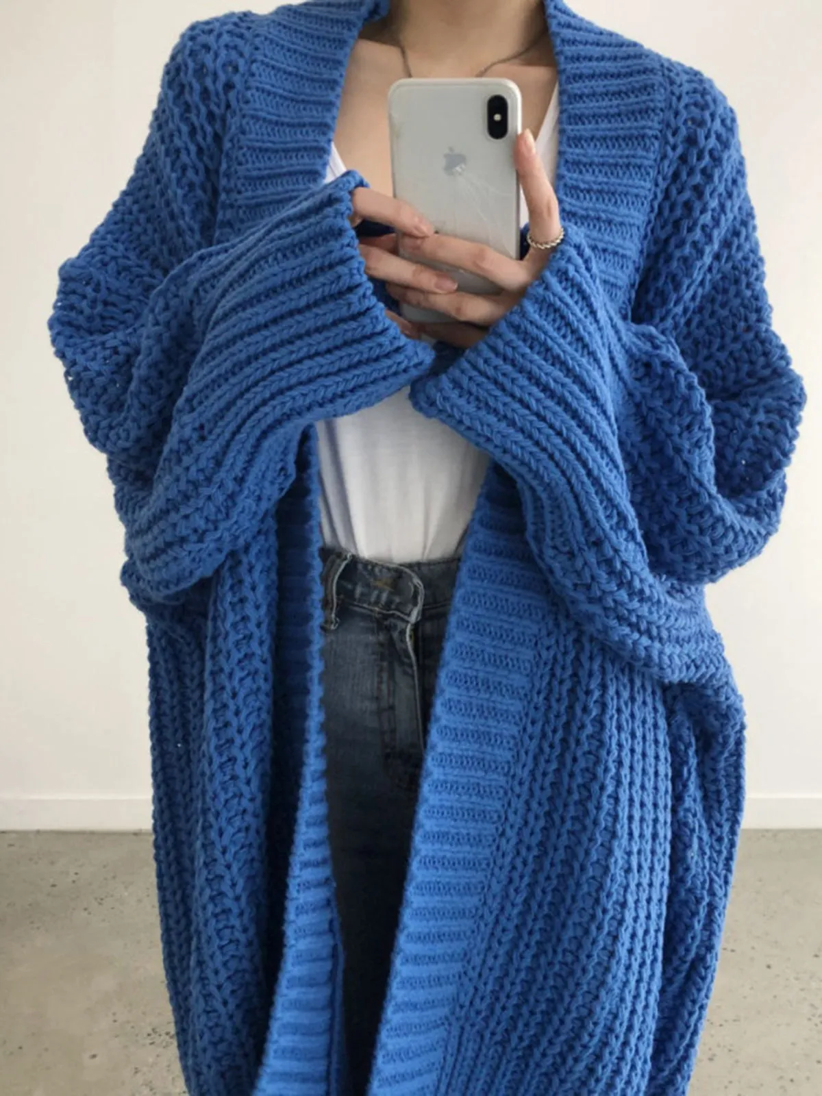 Oversize Split Knit Outerwear sold by COMMENSE product image thumbnail 4