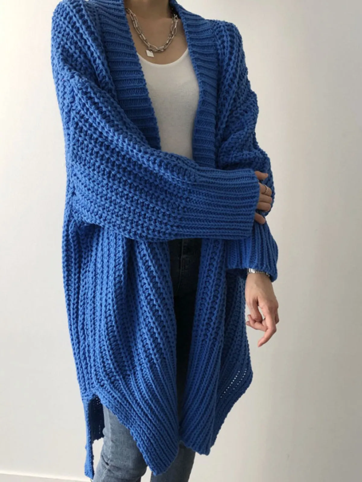 Oversize Split Knit Outerwear sold by COMMENSE product image thumbnail 2