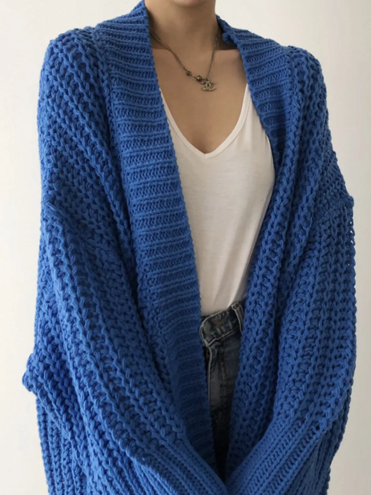 Oversize Split Knit Outerwear sold by COMMENSE product image thumbnail 3