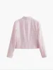 Elegant Tweed Polo Neck Blazer sold by COMMENSE