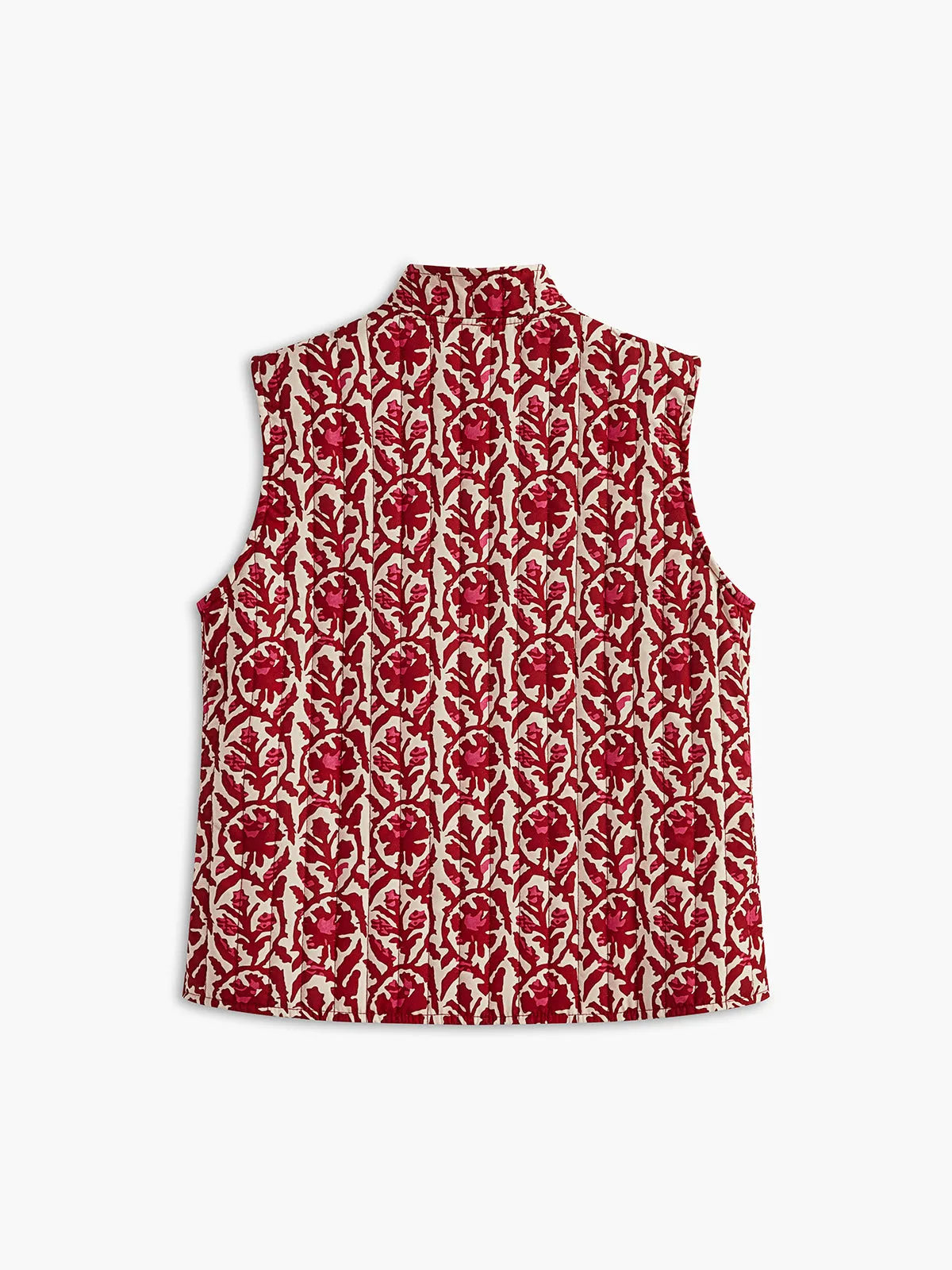 Boheme Printed Stand Collar Vest sold by COMMENSE product image thumbnail 4