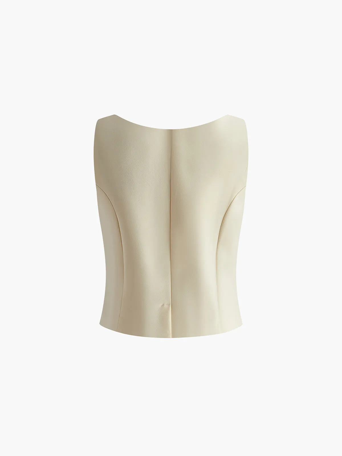 Bow Knotted Piping Tank Top sold by COMMENSE product image thumbnail 3