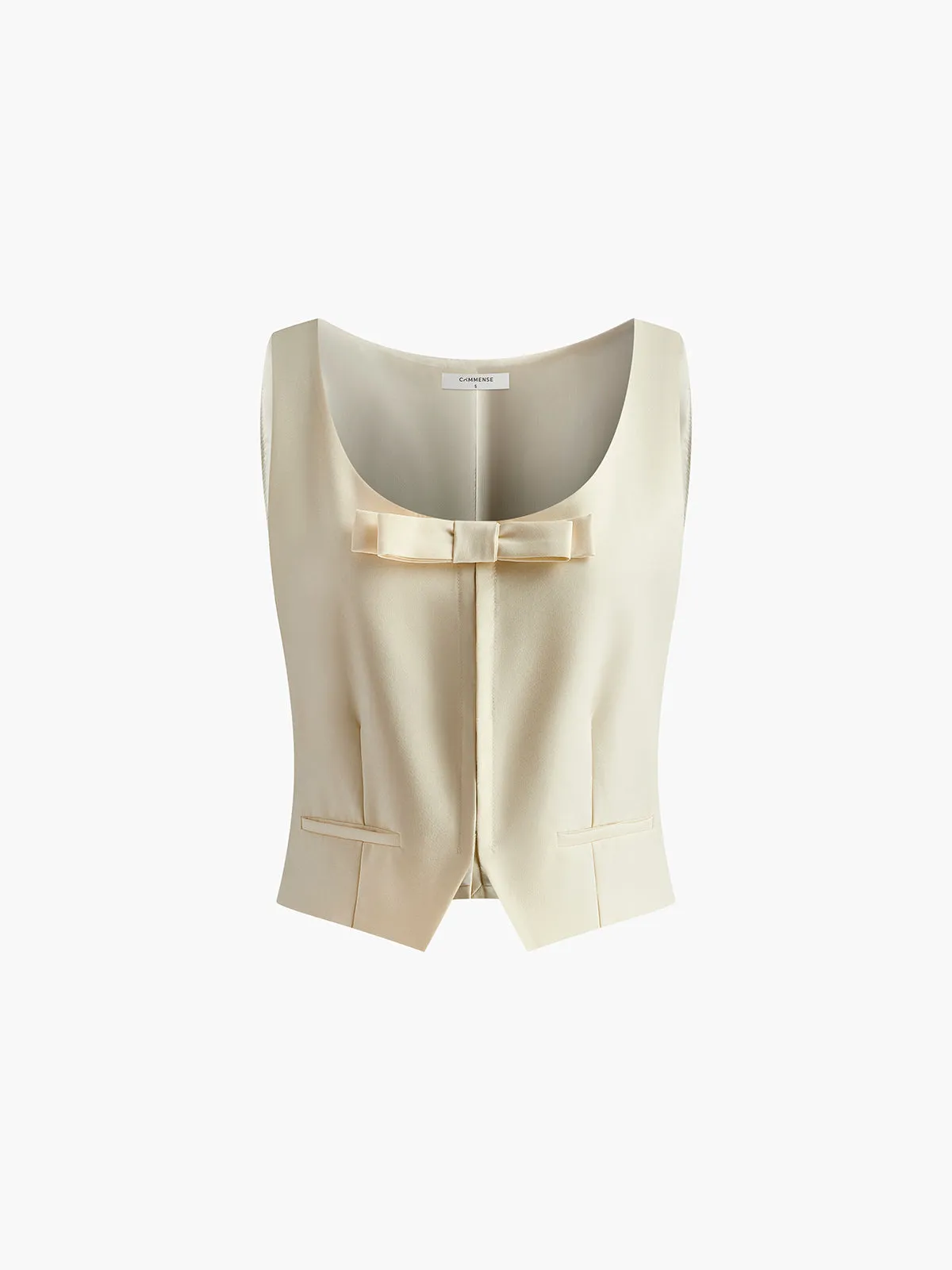 Bow Knotted Piping Tank Top sold by COMMENSE product image thumbnail 2