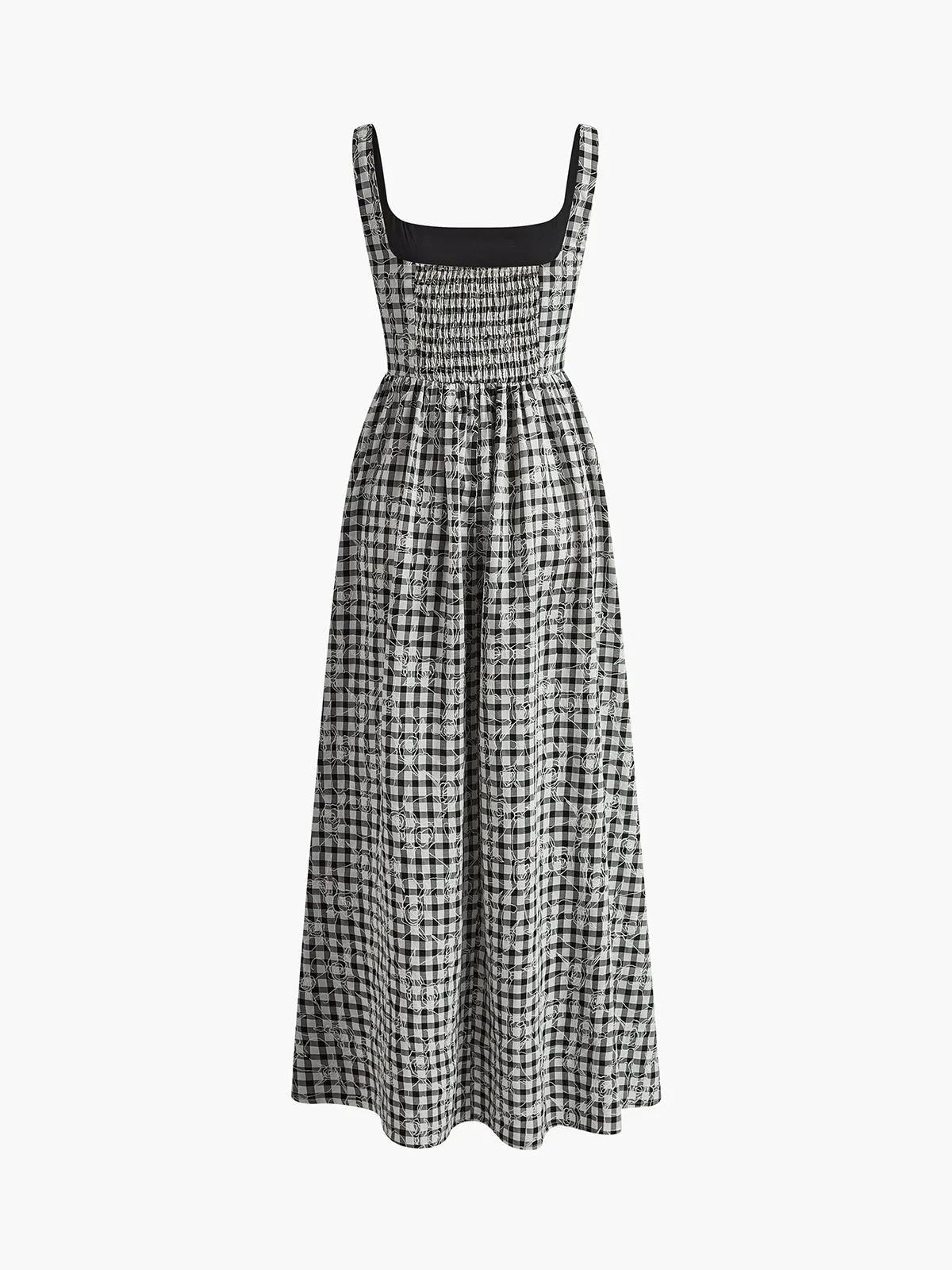 Plaid Jacquard Tank Long Dress sold by COMMENSE product image thumbnail 2