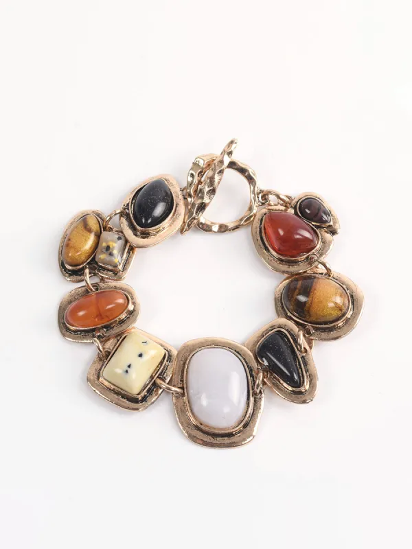 Boheme Geometrical Stones Bracelet sold by COMMENSE