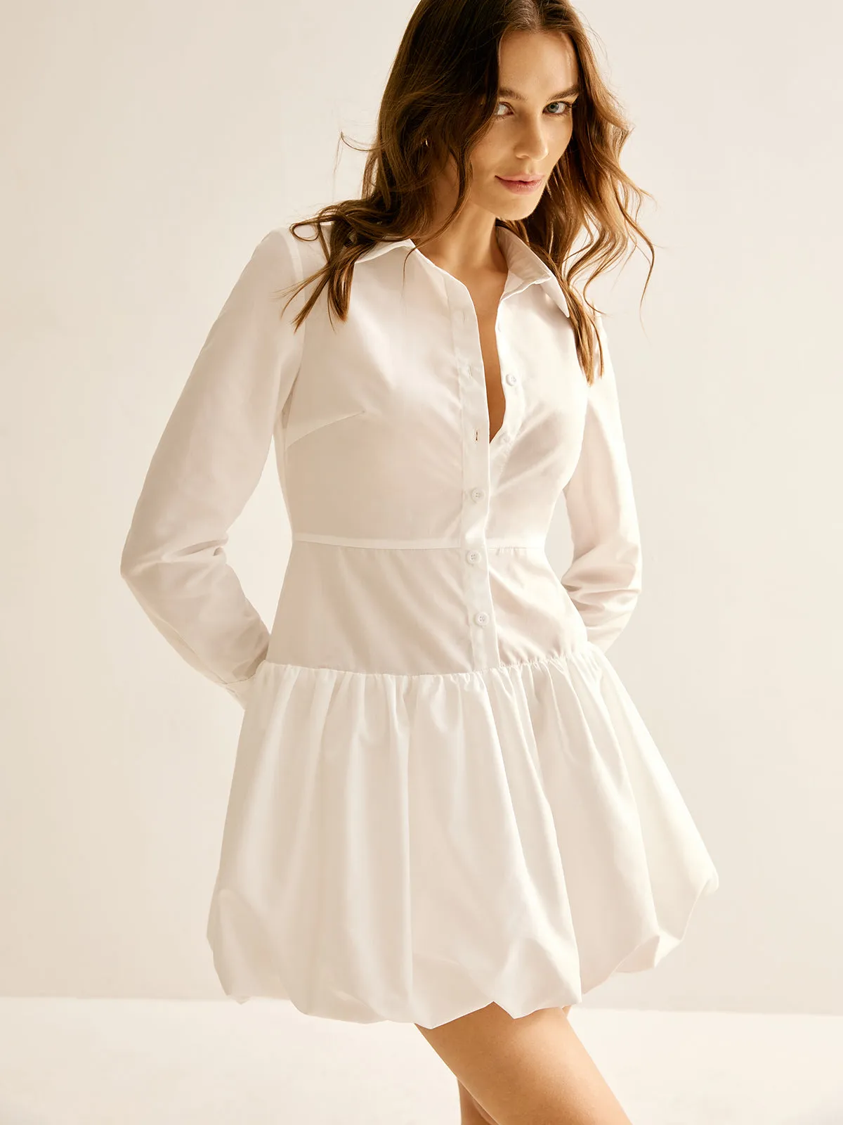 Lapel Panel Bud Waist Dress sold by COMMENSE product image thumbnail 4