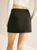 Bow Decor Split Mini Skirt sold by COMMENSE